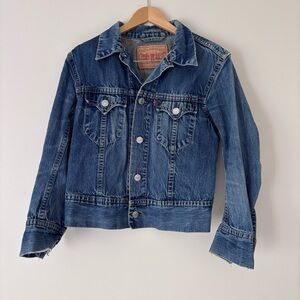 Authentic Levi's Blue Denim Jacket Size M Type 1